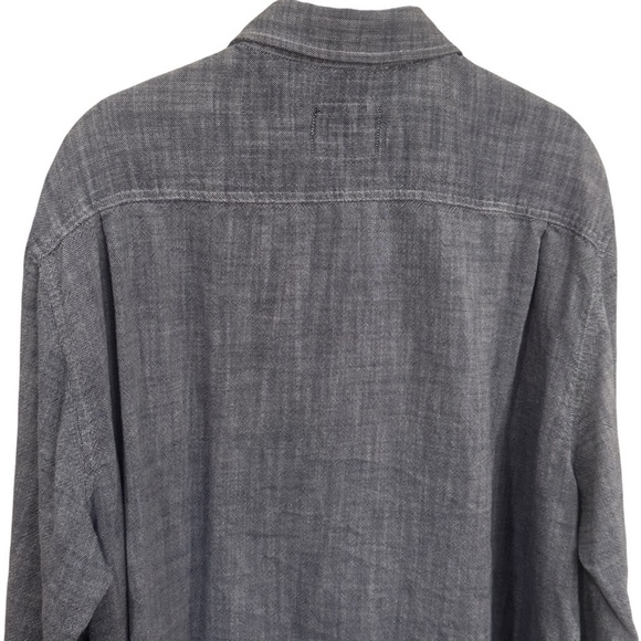 Rails Wyatt Chambray Button Down in Blue Heather Lightweight Men’s Size XXL - Picture 6 of 11